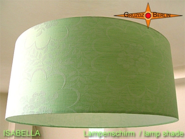 Lampenschirm grün ISABELLA Ø45 cm Damast mint grün Lampe