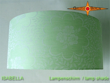 Lampenschirm grün ISABELLA Ø45 cm Damast mint grün Lampe