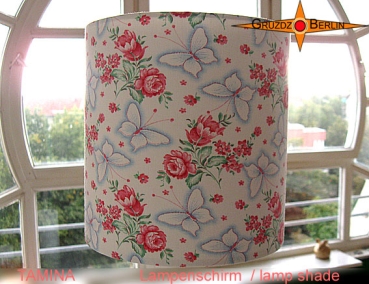Little vintage  lampshade TAMINA Ø20 cm with butterflies and diffuser