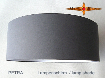 lamp shade PETRA Ø 45 cm cotton twill stone grey