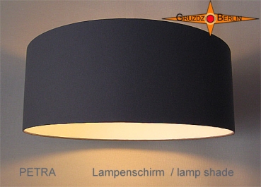 lamp shade PETRA Ø 45 cm cotton twill stone grey