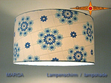 Lampenschirm Vintage MARGA Ø35 cm Retrodesign Prilblumen 70er