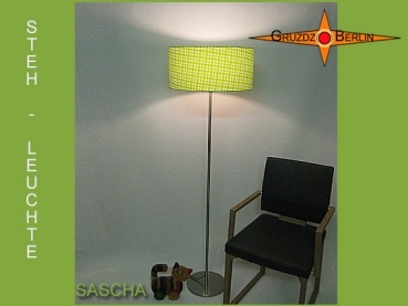 Stehleuchte SASCHA h 155 cm Stehlampe grün kariert