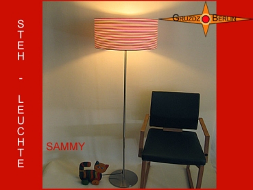 Stehleuchte Rot Weiss SAMMY Stehlampe geringelt rot