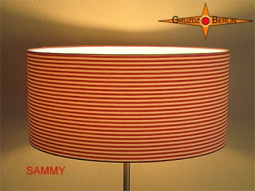 Stehleuchte Rot Weiss SAMMY Stehlampe geringelt rot