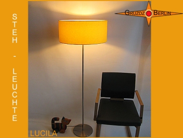 Yellow floor lamp LUCILA floor lamp sun yellow