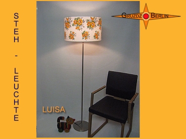 Floor lamp in vintage design LUISA flowers of the 60s floor lamp