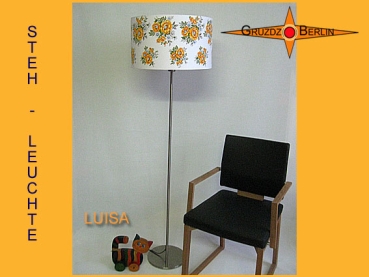 Floor lamp in vintage design LUISA flowers of the 60s floor lamp