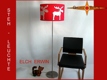 Kids floor lamp ELCH ERWIN floor lamp red