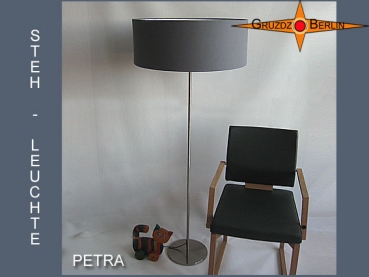 Floor lamp PETRA h 155 cm stone grey twill