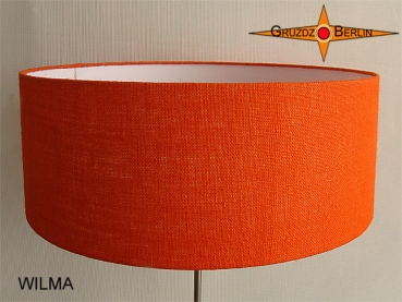 Floor lamp WILMA h 155 cm orange jute lamp