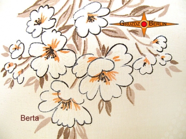 Vintage lamp shade BERTA Ø 40 cm Country-style flowers
