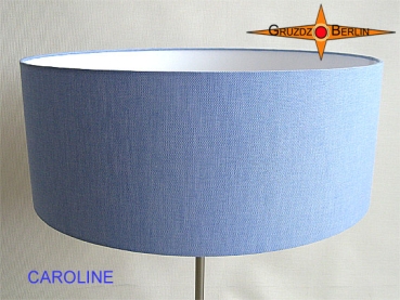 Tischleuchte blau CAROLINE Tischlampe Leinen Blau