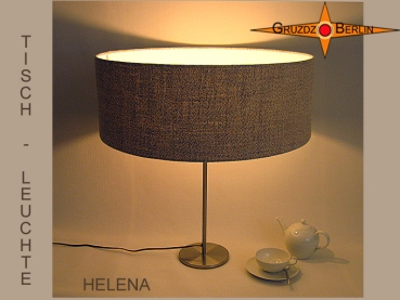 Tischleuchte aus Leinen HELENA  Tischlampe Landhausstil