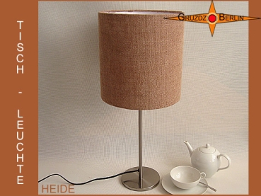 Jute table lamp HEIDE country style jute lamp