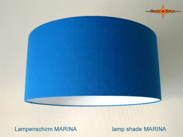 Blauer Lampenschirm MARINA Ø40 cm azurblauer Lampenschirm