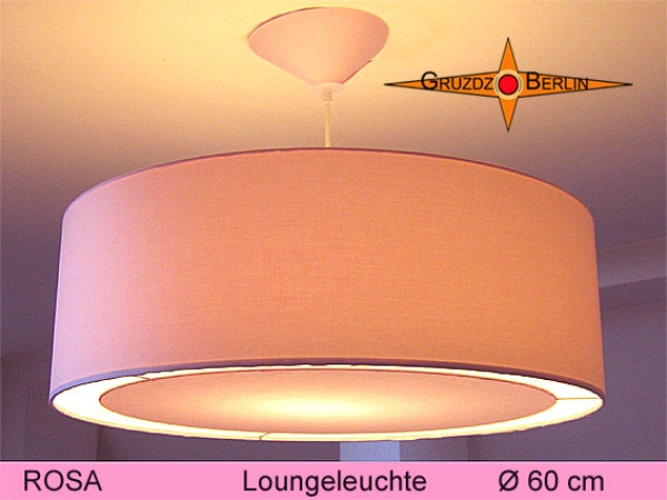 Lounge lamp ROSA Ø 60 cm,pendant lamp with light edge diffuser