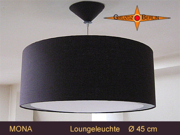 Brown lamp MONA Ø 45 cm pendant lamp with light edge diffuser