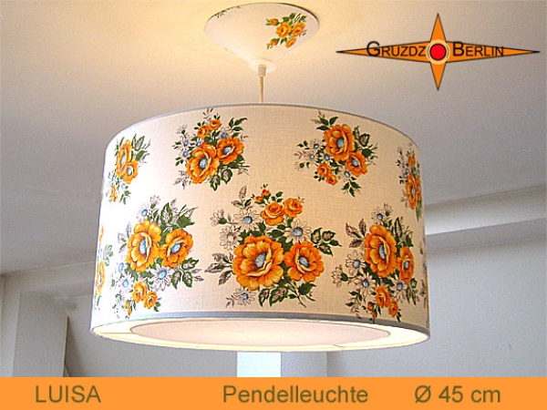 Vintage Lampe LUISA Ø45 cm mit Lichtrand Diffusor