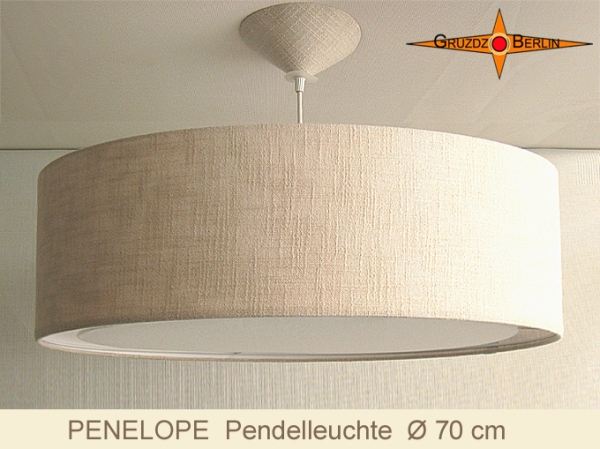 große Hängelampe mit Lichtrand-Diffusor PENELOPE D 70 cm