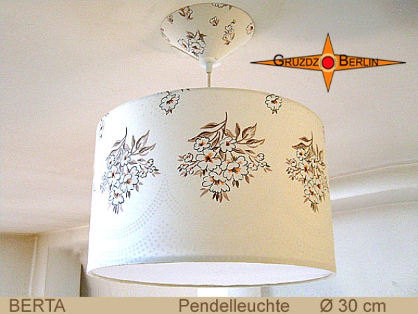 Vintage lamp BERTA Ø30 cm pendant lamp with diffuser retro design