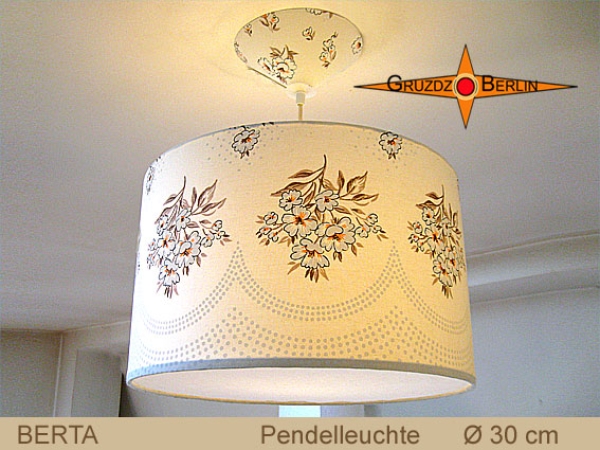 Vintage lamp BERTA Ø30 cm pendant lamp with diffuser retro design