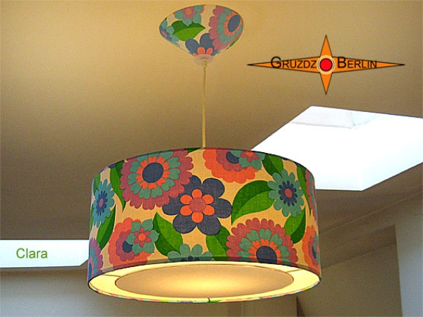 Pendellampe Vintage CLARA Ø45 cm Diffuserleuchte 80er Jahre Design