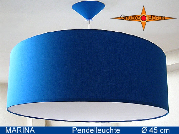 Blaue Hängelampe MARINA Ø45 cm Diffusorleuchte blau