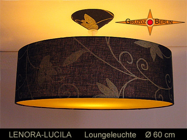 Lampe mit gelbem Diffusor LENORA-LUCILA Ø60 cm Pendellampe mit Diffusor