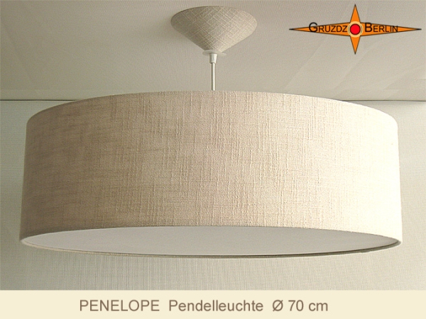 Loungelamp with diffuser PENELOPE d 70 cm linen