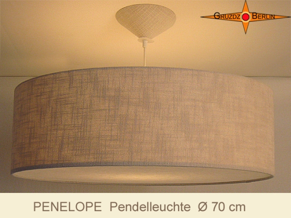 Loungelamp with diffuser PENELOPE d 70 cm linen