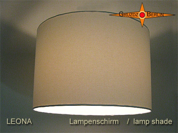 Beiger Lampenschirm LEONA Ø40 cm naturfarbene Lampe