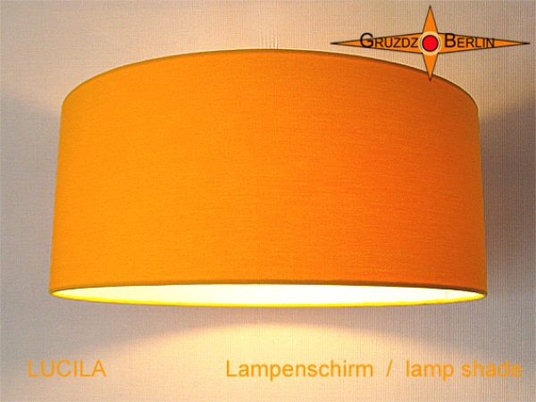 Gelber Lampenschirm LUCILA Ø50 cm Sonnengelbe Leuchte