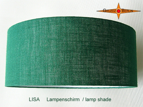 Grüner Lampenschirm aus Jute LISA Ø 45 cm