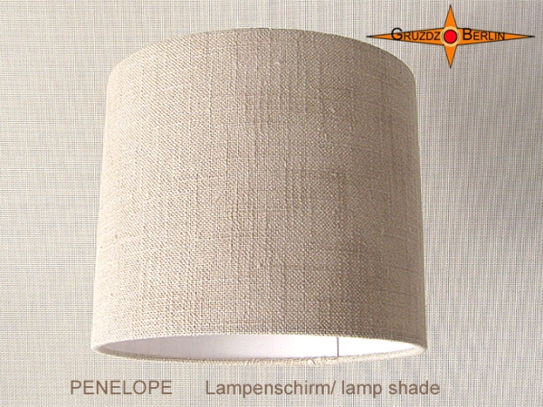 Natural colored lampshade linen PENELOPE d 30 cm