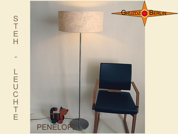 Floorlamp natural linen PENELOPE