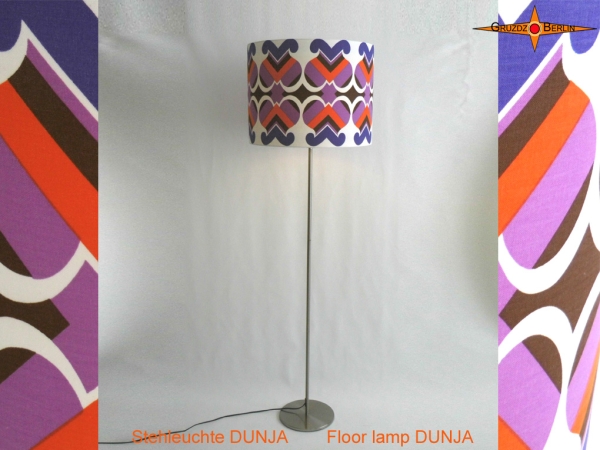 Stehlampe Vintage Design DUNJA im Pantonstil 70er