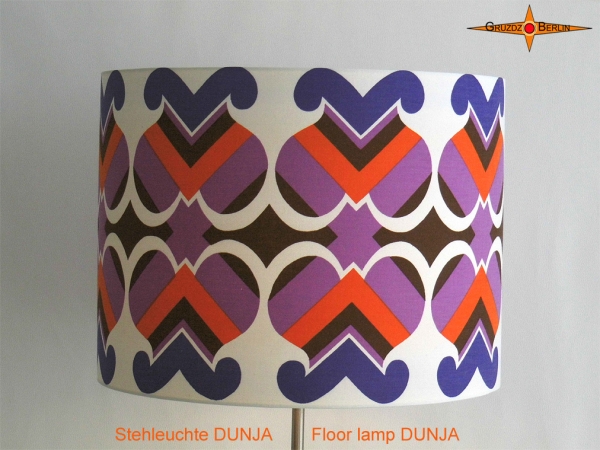 Stehlampe Vintage Design DUNJA im Pantonstil 70er