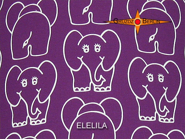 Kinderlampe ELE LILA Ø35 cm Kinderleuchte mit Diffusor Elefant