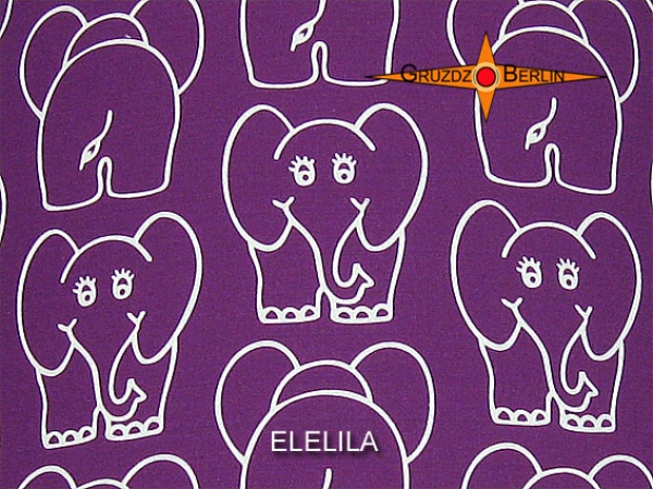 Lila Kinderlampenschirm ELE LILA Ø35 cm Lampenschirm mit Elefant