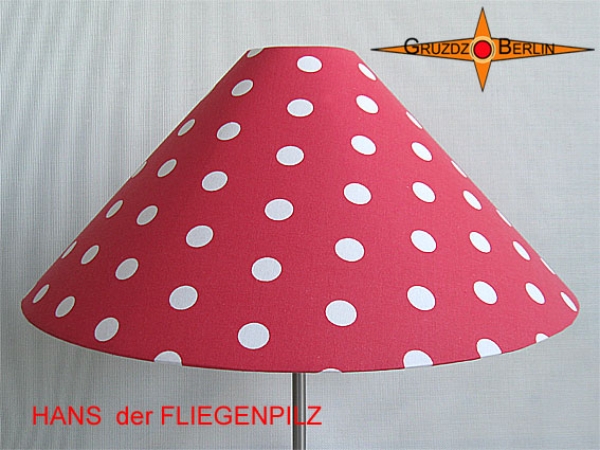 Tischleuchte HANS der FLIEGENPILZ Ø50/10 cm Punkte Tischlampe