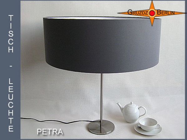 Gray table lamp PETRA table lamp
