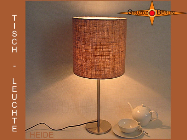 Jute table lamp HEIDE country style jute lamp