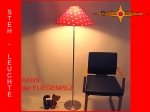 Floor lamp TOADSTOOL HANS h 155 cm dots red white